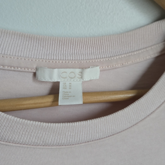 COS Soft Pink Short Sleeve Tee - Picture 2 of 6
